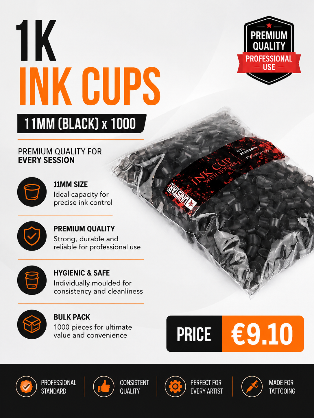 1k inkcups 11mm black