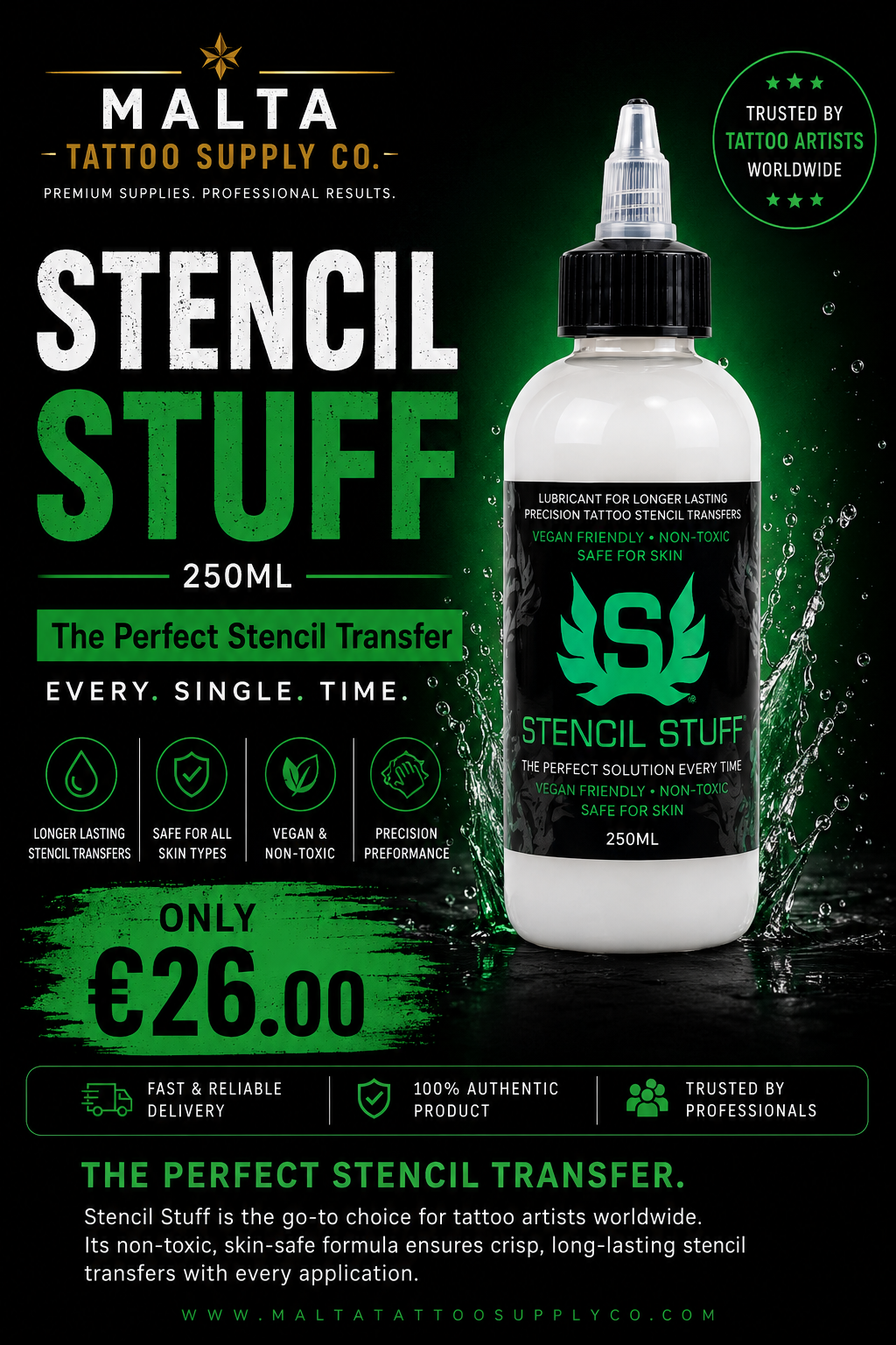 🔥 STENCIL STUFF 250ML – NOW ONLY €26.00 🔥